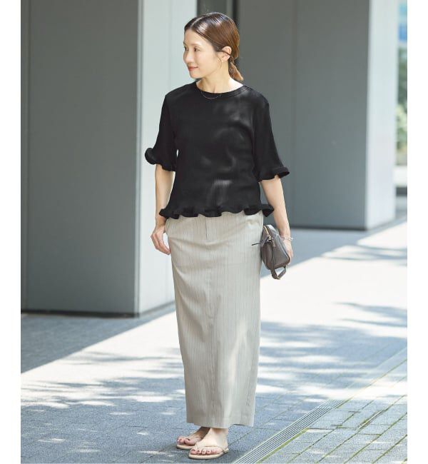 IENA「《WEB限定/追加》オーガニックコットン WAVE Tシャツ」|Tシャツ・カットソー|