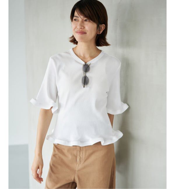 IENA「《WEB限定/追加》オーガニックコットン WAVE Tシャツ」|Tシャツ・カットソー|
