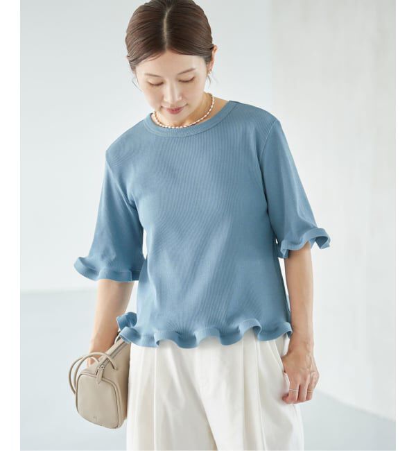 IENA「《WEB限定/追加》オーガニックコットン WAVE Tシャツ」|Tシャツ・カットソー|