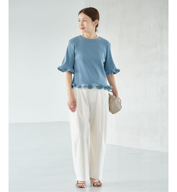 IENA「《WEB限定/追加》オーガニックコットン WAVE Tシャツ」|Tシャツ・カットソー|
