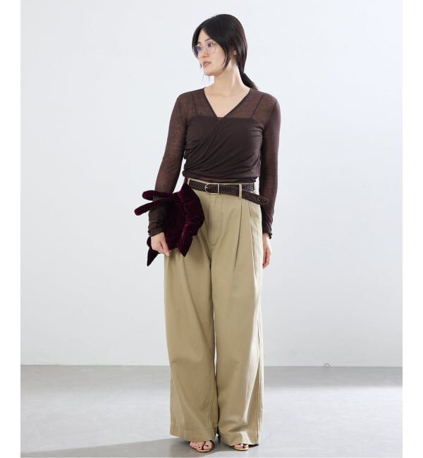 IENA「JAMIRAY/ジャミレイ LEATHER MESH BELT ベルト 254-270801」|ベルト|