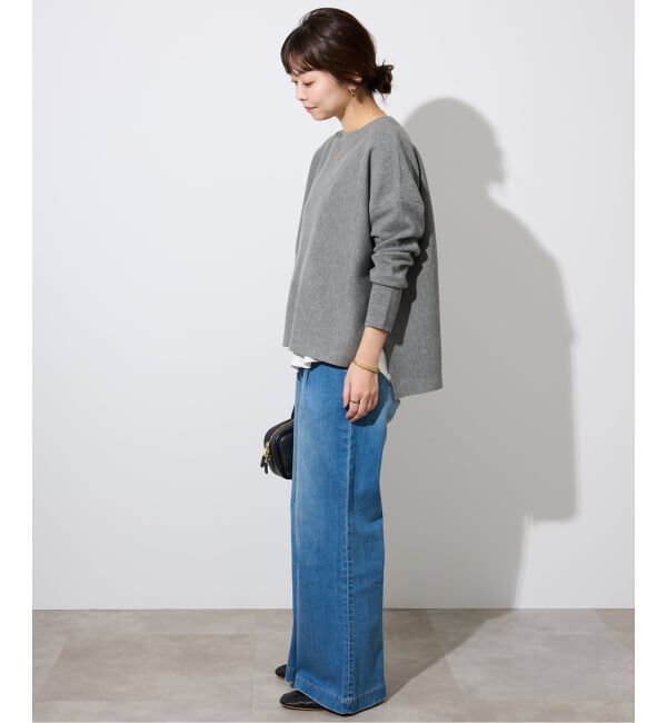 SLOBE IENA「《WEB限定カラーあり/シリーズあり/追加予約》コットンダブルフェイスプルオーバー」|ニット・セーター|