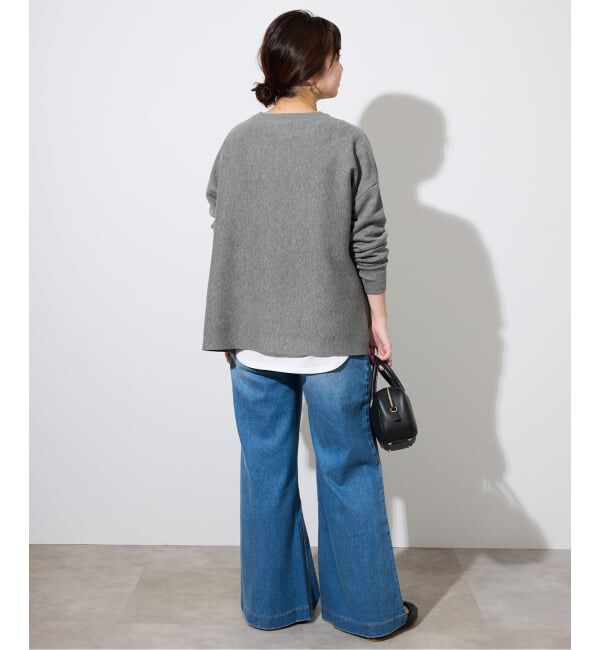 SLOBE IENA「《WEB限定カラーあり/シリーズあり/追加予約》コットンダブルフェイスプルオーバー」|ニット・セーター|
