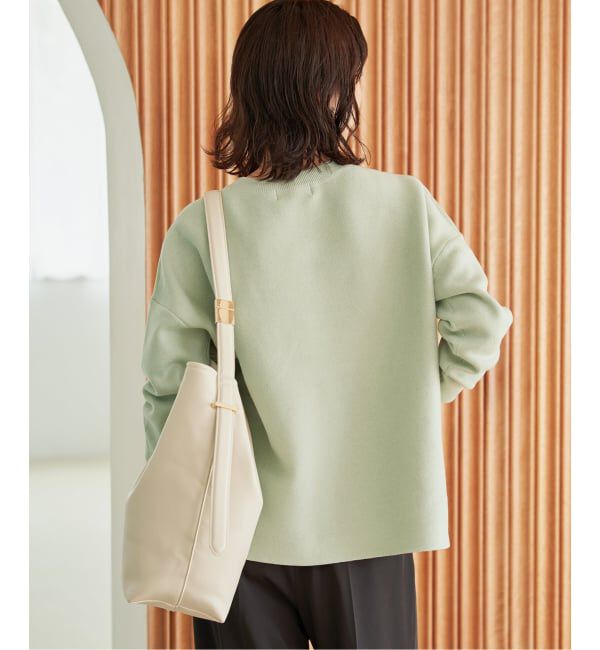 SLOBE IENA「《WEB限定カラーあり/シリーズあり/追加予約》コットンダブルフェイスプルオーバー」|ニット・セーター|