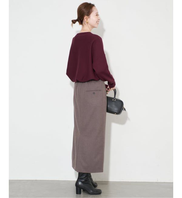 SLOBE IENA「《WEB限定カラーあり/シリーズあり/追加予約》コットンダブルフェイスプルオーバー」|ニット・セーター|