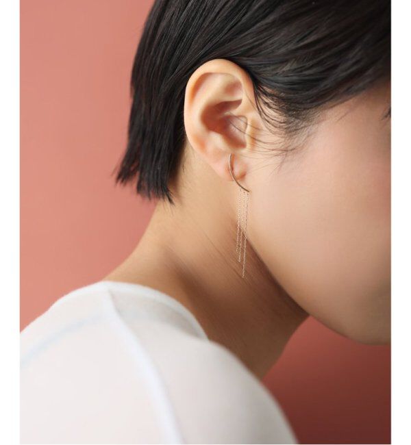 Lilas by Spick&Span「3チェーンピアス K10（両耳）」|ピアス|