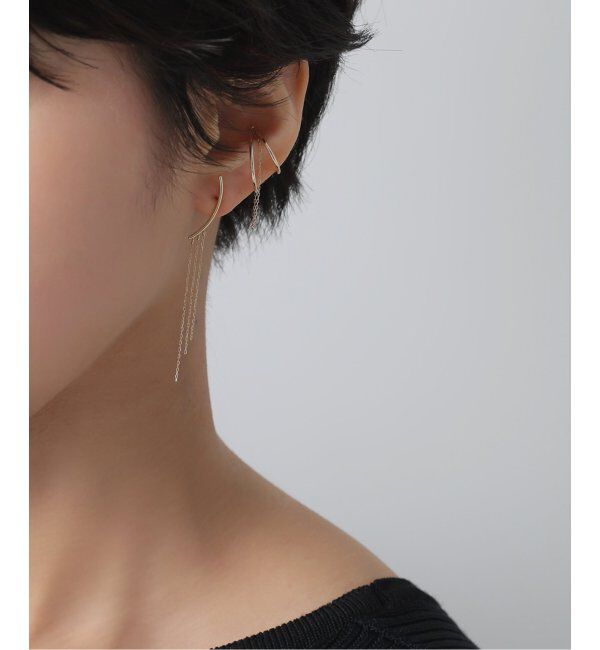 Lilas by Spick&Span「3チェーンピアス K10（両耳）」|ピアス|