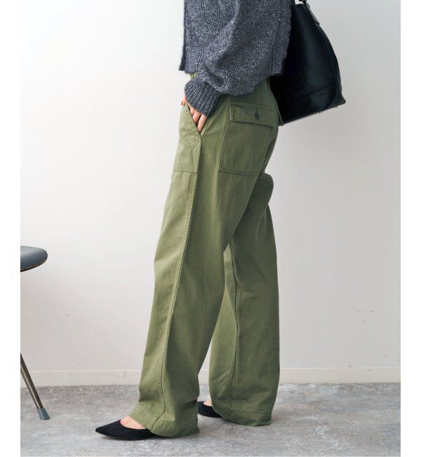 Spick and Span「《WEB限定追加2》ルーズベイカーパンツ」|カーゴ|