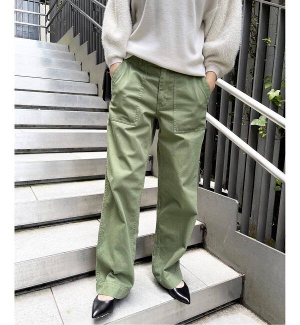 Spick and Span「《WEB限定追加2》ルーズベイカーパンツ」|カーゴ|