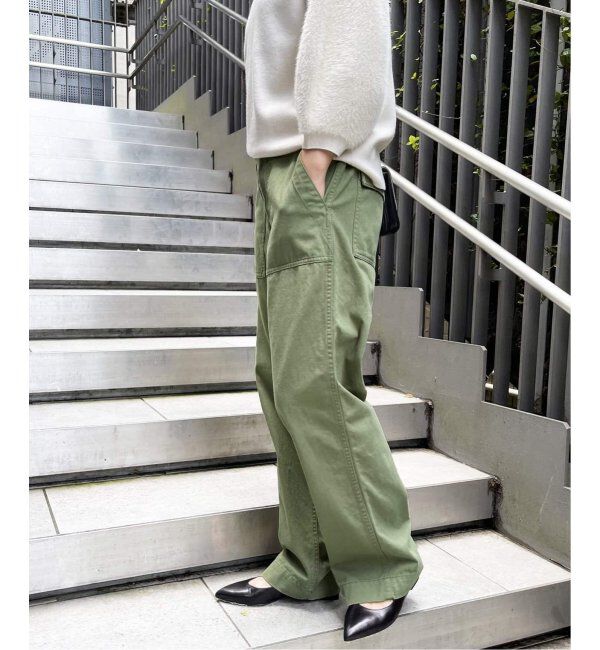 Spick and Span「《WEB限定追加2》ルーズベイカーパンツ」|カーゴ|
