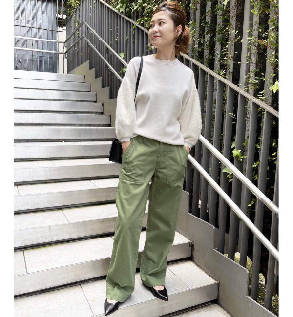 Spick and Span「《WEB限定追加2》ルーズベイカーパンツ」|カーゴ|