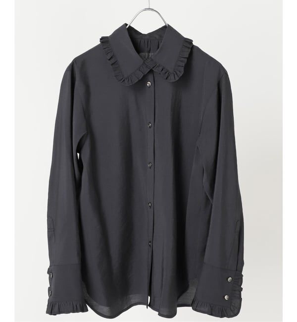 Spick and Span「《WEB限定 / 追加》フリルカラーブラウス」|シャツ・ブラウス|