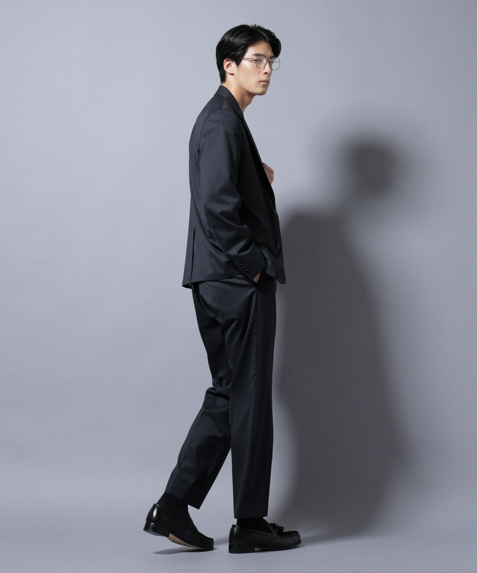 nano･universe「「Damerino Select」RENU(R)T/Wシャドーチェックパンツ（セットアップ可)」|スーツ|