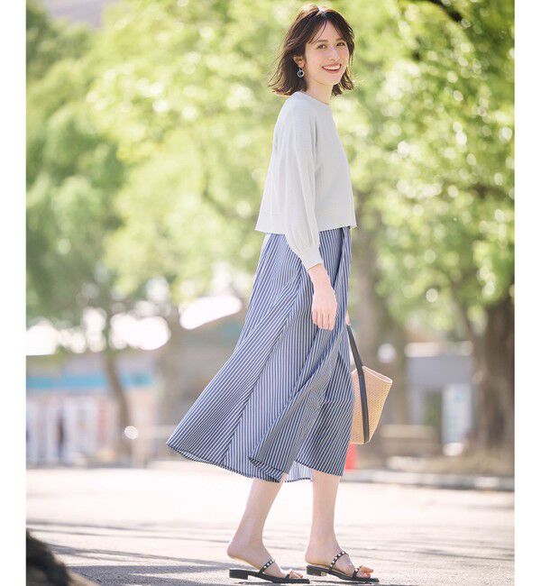 ANY SIS「【2SET】シャツワンピ &times; ニット セット」|ワンピース|ﾌﾞﾙｰｽﾄ