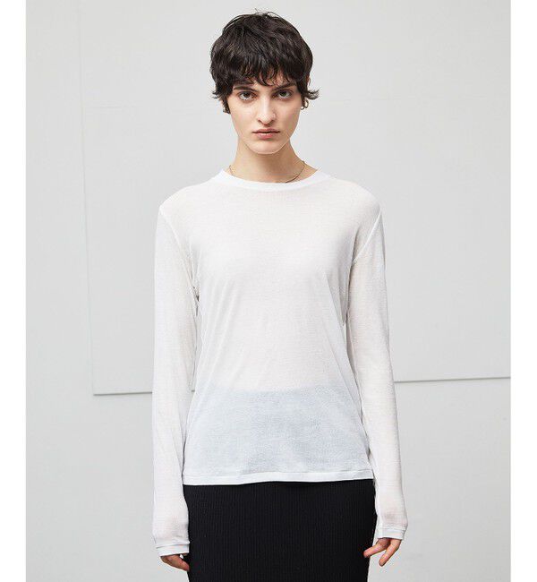 BEIGE,「【ロングセラー】SORE / シアーコットンクルーネックカットソー」|Tシャツ・カットソー|
