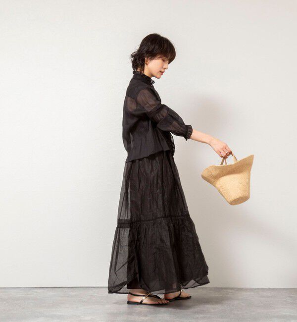 NOLLEY'S sophi「【MARILYN MOON】sheer starched cotton lace frilled ブラウス」|シャツ・ブラウス|