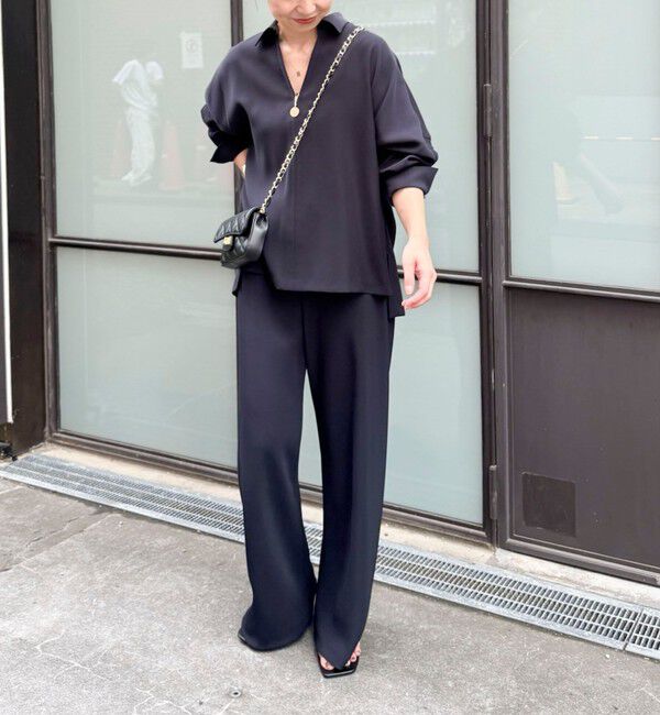 NOLLEY'S sophi「【NOLLEY&rsquo;S mgr.松葉別注・一部WEB限定色】《セットアップ》ツイルバイヤス洗練美脚パンツ」|その他|