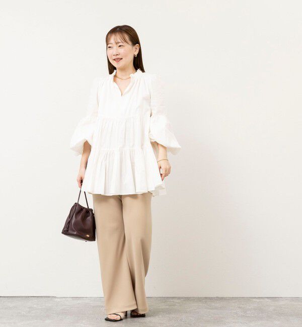 NOLLEY'S sophi「【NOLLEY&rsquo;S mgr.松葉別注・一部WEB限定色】《セットアップ》ツイルバイヤス洗練美脚パンツ」|その他|