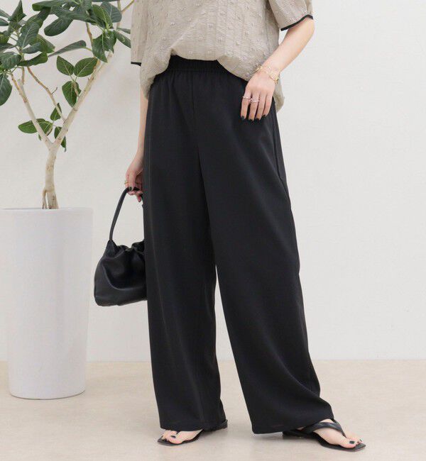 fredy emue「【低身長サイズ34有り】ドライポリイージーセミワイドパンツ」|チノ|