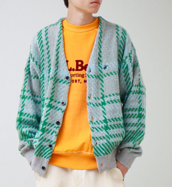 GLOSTER「【実績品番/UNISEX】【BHPC】モヘヤタッチニットカーディガン」|カーディガン|グレー系その他