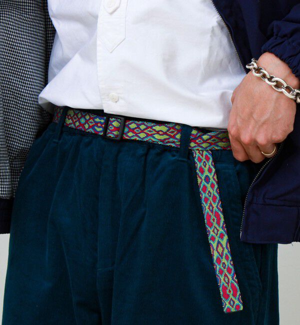 GLOSTER「【BISON DESIGNS/バイソンデザインズ】Slider 25mm Pattern Belt」|ベルト|