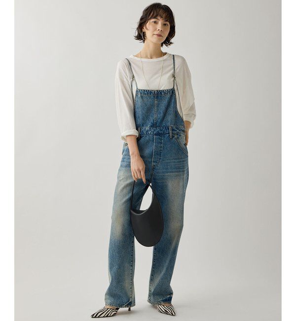  「DENIM ALL IN ONE２」|ワンピース|インディゴブルー
