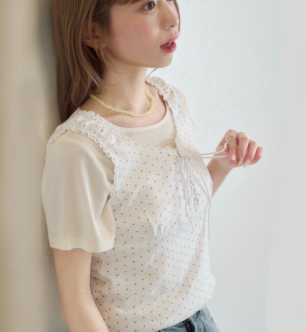  「ドットタンクレイヤードTee」|Tシャツ・カットソー|
