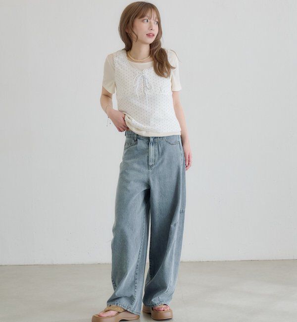  「ドットタンクレイヤードTee」|Tシャツ・カットソー|