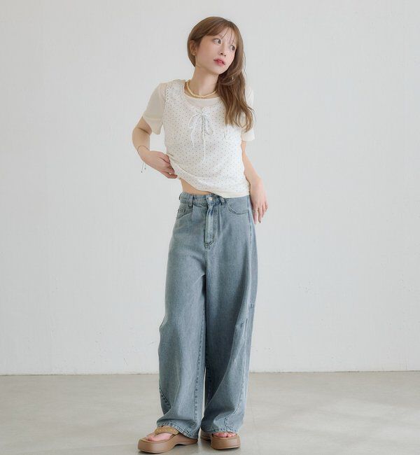  「ドットタンクレイヤードTee」|Tシャツ・カットソー|
