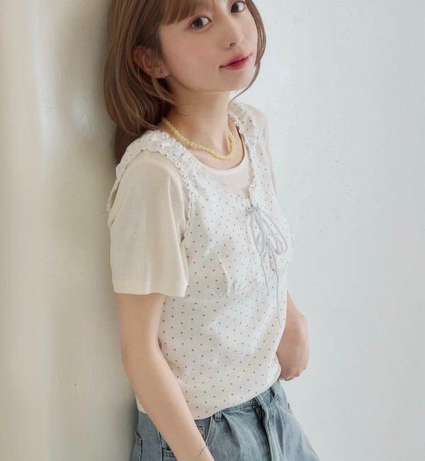  「ドットタンクレイヤードTee」|Tシャツ・カットソー|