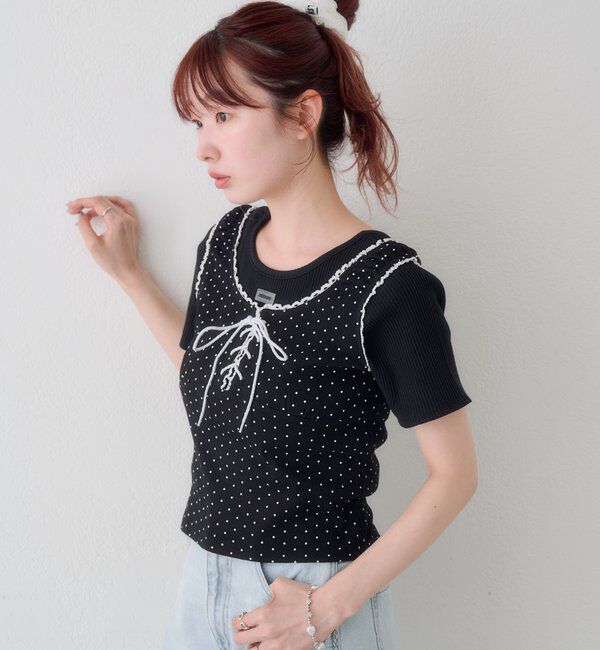 「ドットタンクレイヤードTee」|Tシャツ・カットソー|