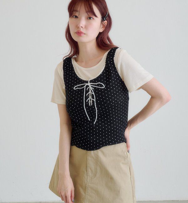  「ドットタンクレイヤードTee」|Tシャツ・カットソー|