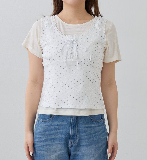  「ドットタンクレイヤードTee」|Tシャツ・カットソー|