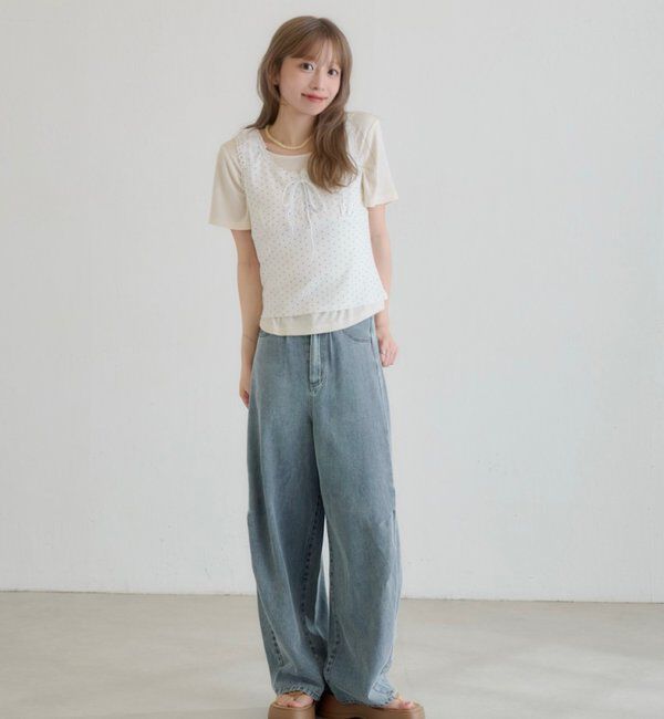  「ドットタンクレイヤードTee」|Tシャツ・カットソー|