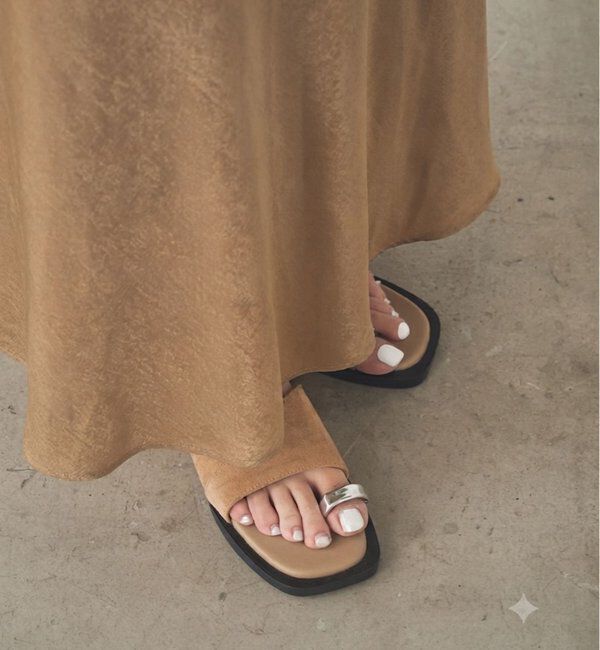  「B スウェードレイヤーカットサンダル」|その他|