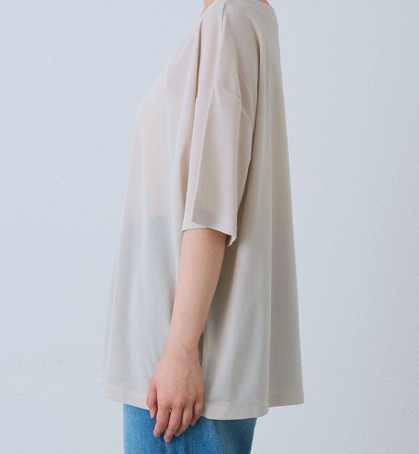  「【A・MONN】【吸水速乾/接触冷感】オープンネックTee」|Tシャツ・カットソー|