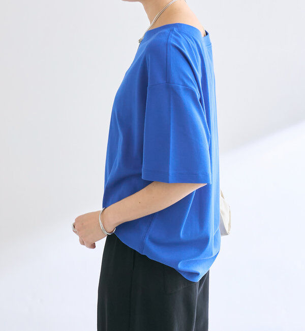  「【A・MONN】【吸水速乾/接触冷感】オープンネックTee」|Tシャツ・カットソー|