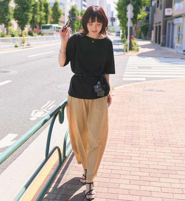  「【A・MONN】【吸水速乾/接触冷感】オープンネックTee」|Tシャツ・カットソー|