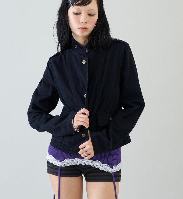  「【26AW LOOK掲載品番】2wayスタンドミリタリージャケット」|ブルゾン・スタジャン|