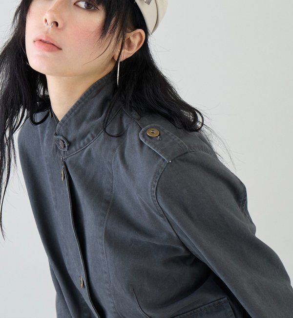  「【26AW LOOK掲載品番】2wayスタンドミリタリージャケット」|ブルゾン・スタジャン|