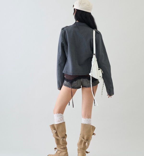  「【26AW LOOK掲載品番】2wayスタンドミリタリージャケット」|ブルゾン・スタジャン|