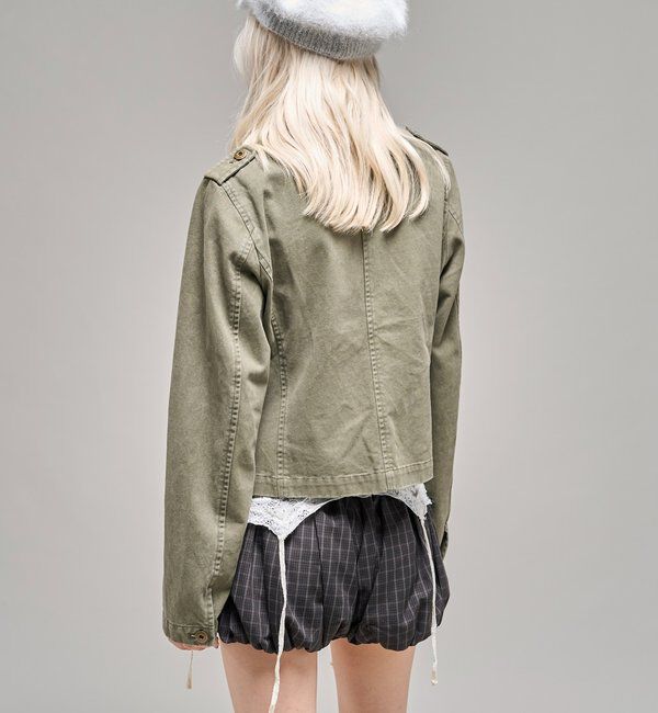  「【26AW LOOK掲載品番】2wayスタンドミリタリージャケット」|ブルゾン・スタジャン|