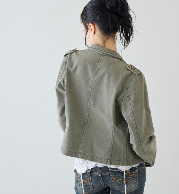 「【26AW LOOK掲載品番】2wayスタンドミリタリージャケット」|ブルゾン・スタジャン|