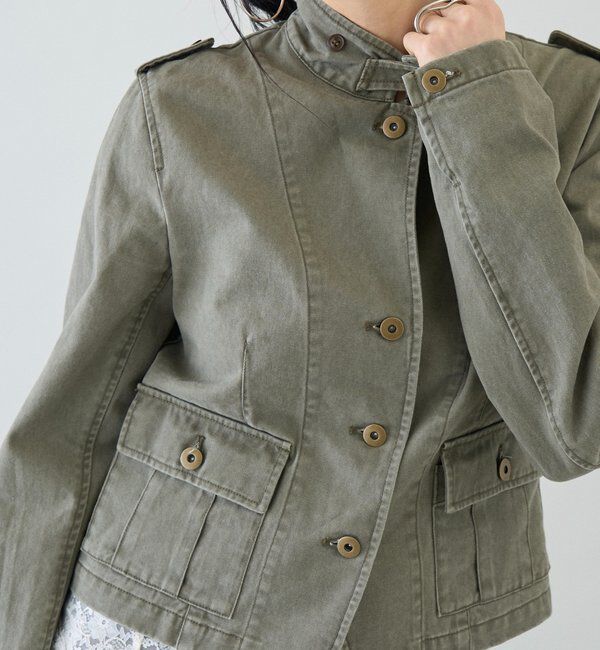  「【26AW LOOK掲載品番】2wayスタンドミリタリージャケット」|ブルゾン・スタジャン|