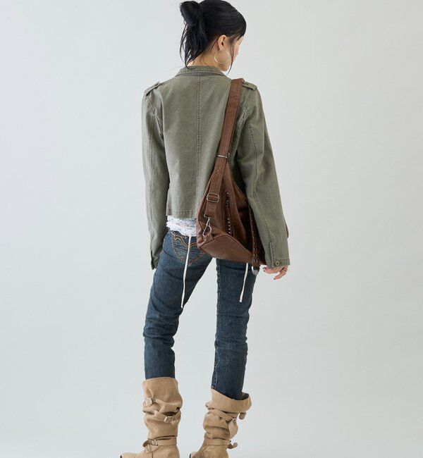  「【26AW LOOK掲載品番】2wayスタンドミリタリージャケット」|ブルゾン・スタジャン|