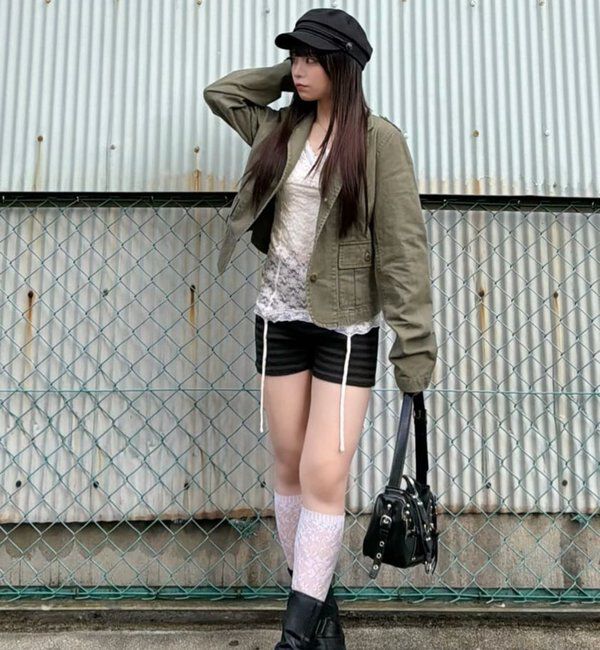  「【26AW LOOK掲載品番】2wayスタンドミリタリージャケット」|ブルゾン・スタジャン|
