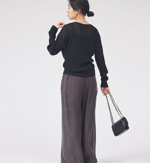 Rouge vif「【一部店舗限定】レースキャミ付きニットアンサンブル/カーディガン/レーストップス」|カーディガン|