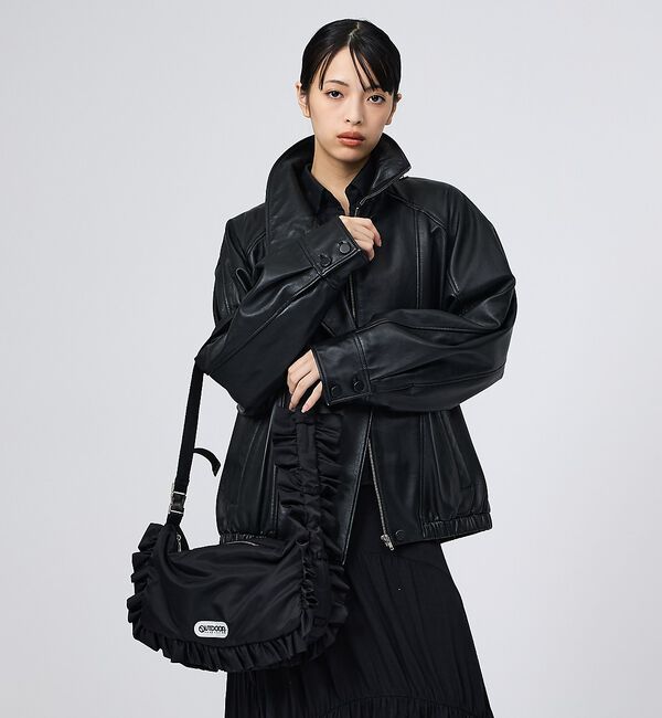 Rouge vif「【OUTDOOR PRODUCTS / アウトドアプロダクツ】ナイロンフリルショ」|ショルダー・メッセンジャー|