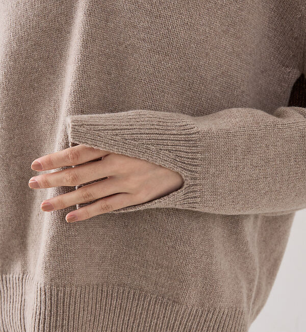 The Store by C' 「【ROHE】 V-neck Sleeve Wrap Jumper／2wayVネッ」|ニット・セーター|