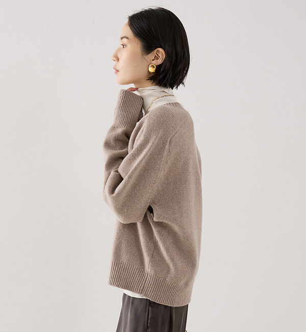 The Store by C' 「【ROHE】 V-neck Sleeve Wrap Jumper／2wayVネッ」|ニット・セーター|